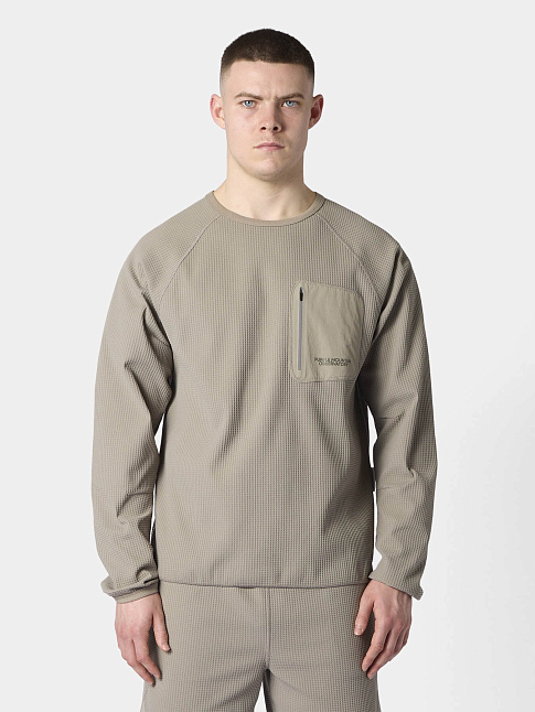 Лонгслив WAFFLE (размер XL, цвет Серый)