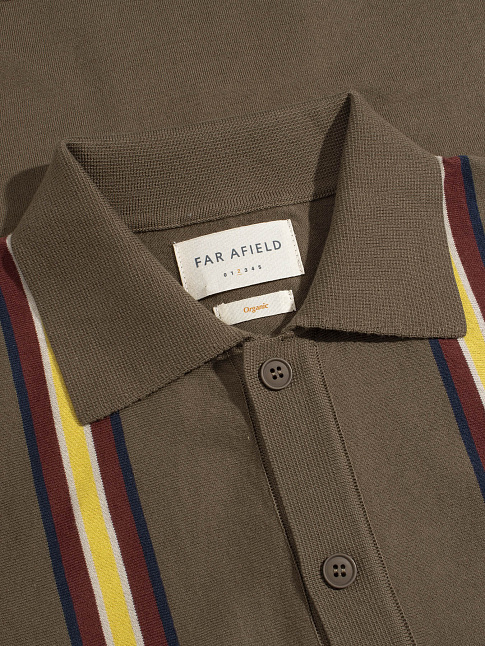 Рубашка VELZY CANOPY STRIPE (размер M, цвет Коричневый)