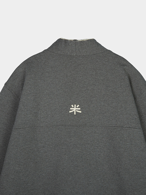 Толстовка KIMONO FULL-ZIP (размер L, цвет Темно-серый)