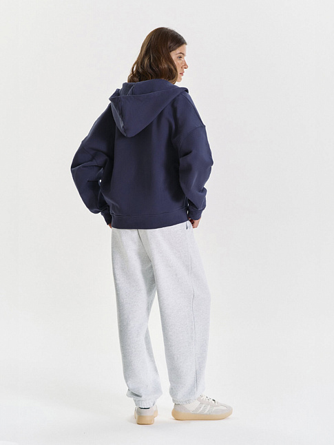 Худи ZIP LOGO DE BASE 01 (размер XL, цвет Синий)