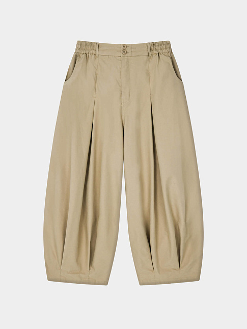 Брюки UNBALANCE LONG TUCK BALLOON (размер L, цвет Бежевый)