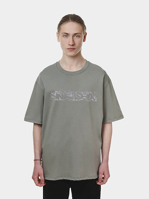 Футболка SPRAYED LOGO (размер S, цвет Темно-серый)