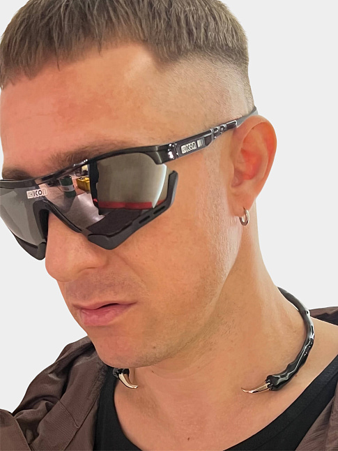 Чокер с шипами (размер one size, цвет Черный)