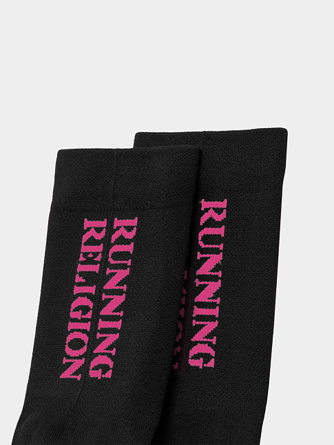 Носки BACK LOGO PINK (размер 41-46, цвет Черный)