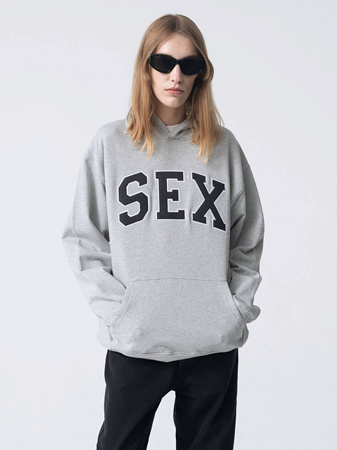 Худи SEX HOODIE (размер XL, цвет GREY)