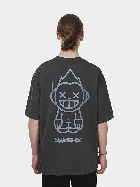 Футболка MONKEY (размер S, цвет Темно-серый)