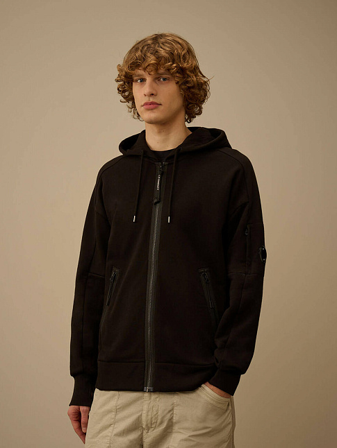 Худи DIAGONAL RAISED FLEECE ZIP LENS (размер L, цвет 999)