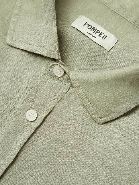 Рубашка LINEN BOXY (размер M, цвет Зеленый)