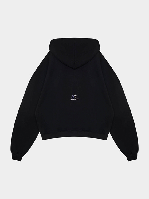 Худи ZIP JARDIN DE LAVANDE (размер L, цвет Черный)