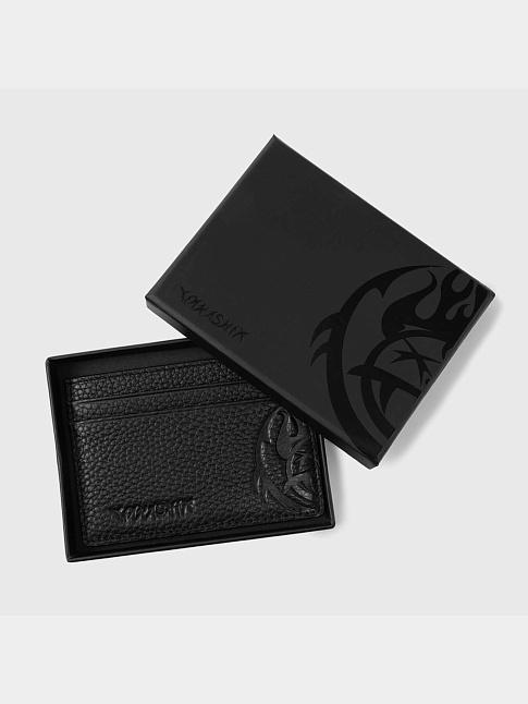 Кардхолдер грубая кожа (размер one size, цвет Черный)