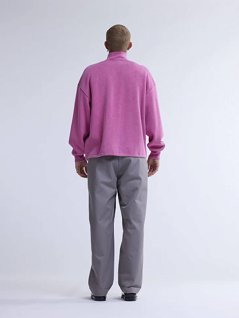 Свитшот PLATE HALF-ZIP (размер L, цвет Розовый)
