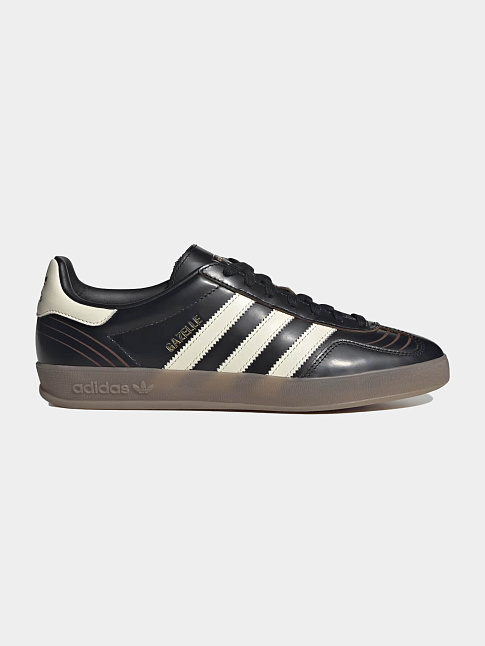 Кроссовки GAZELLE INDOOR (размер 41 1/3, цвет Черный-Бежевый)