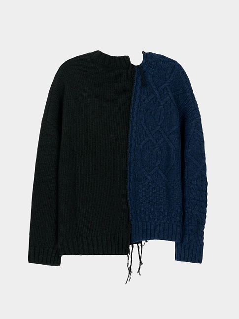 Свитер RUPTURED (размер L, цвет Черный-Синий)