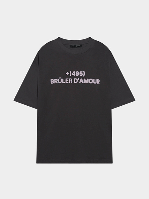 Футболка +495 MOSCOU (размер XS, цвет Черный)