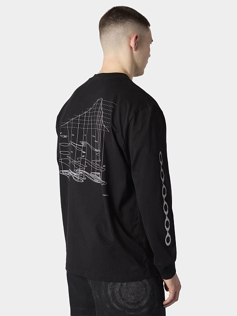 Лонгслив MAP PROJECTION (размер XL, цвет Черный)