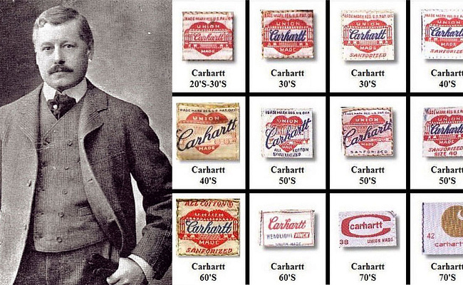 Гамильтон Кархарт основатель бренда 1889 год и и эволюция логотипа Carhartt