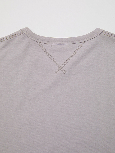 Футболка CHAIN STITCH POINTED CROP (размер L, цвет Светло-фиолетовый)