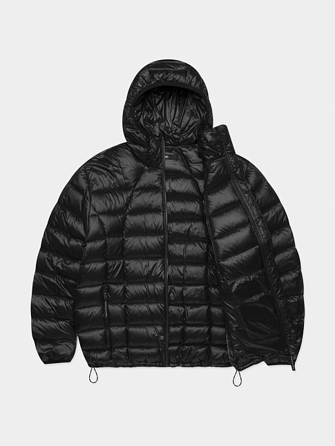 Пуховик OVAL GLOBE LIGHT WEIGHT HOODED DOWN (размер L, цвет Черный)