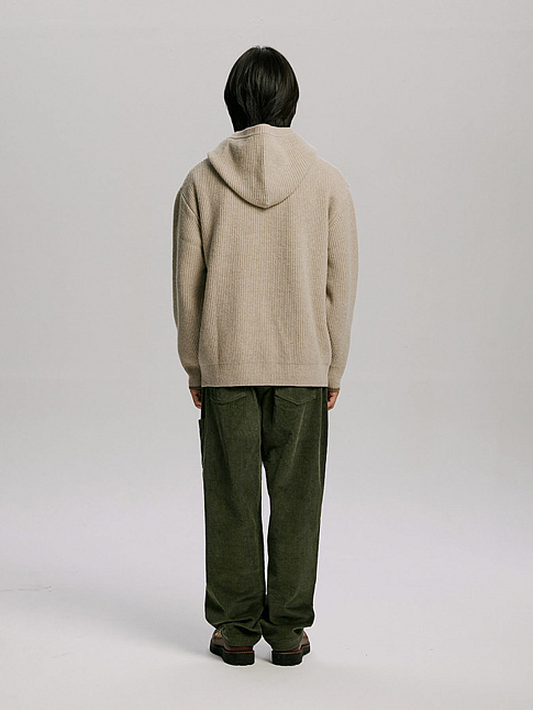 Брюки CORDUROY WIDE ONE TUCK (размер L, цвет Зеленый)