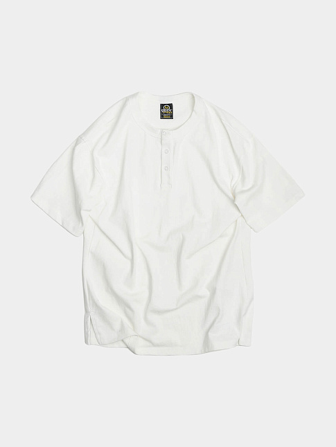 Футболка HENLEY NECK HALF (размер L, цвет Белый)