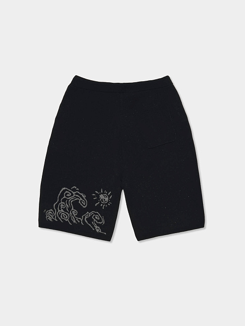 Шорты WAVE PRINT KNIT (размер L, цвет Черный)
