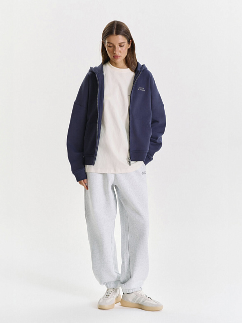 Худи ZIP LOGO DE BASE 01 (размер XL, цвет Синий)