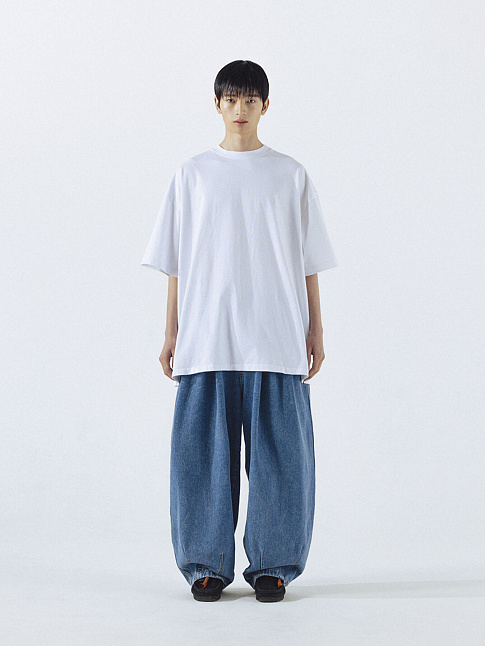 Брюки STONE VINTAGE DENIM BALLOON (размер L, цвет Голубой)