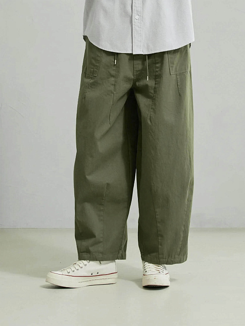 Брюки TWILL BALLOON (размер XXL, цвет Зеленый)