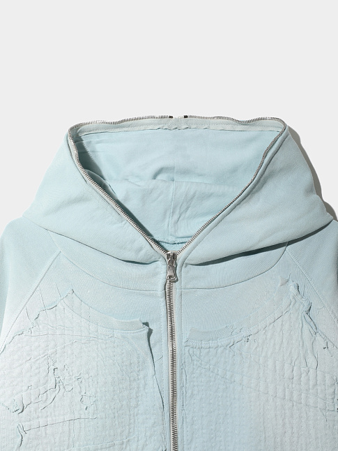 Худи IDRIS FULL ZIP (размер XXL, цвет Голубой)