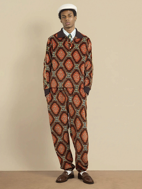 Лонгслив VELOURS MEDAILLON (размер XXL, цвет Коричневый)