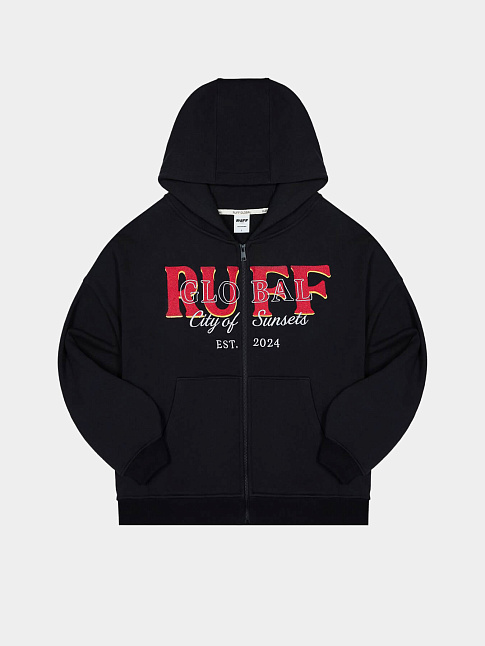 Худи ZIP  (размер L, цвет Черный)