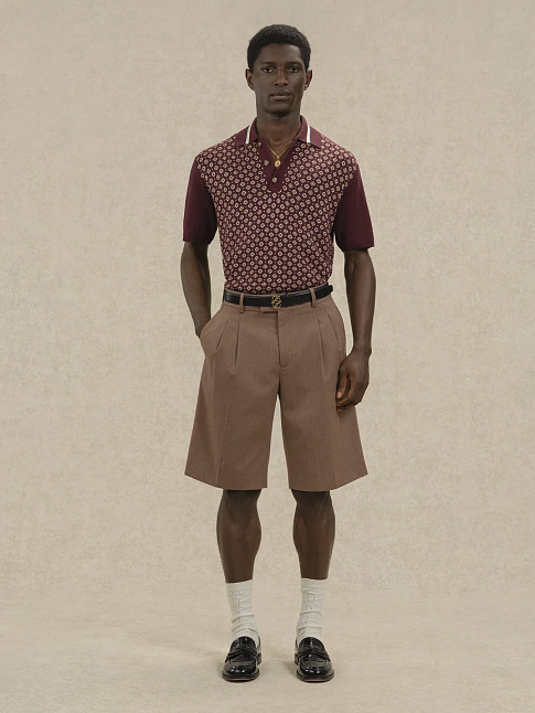 Шорты TAILLEUR CHEVRONS (размер M, цвет Коричневый)