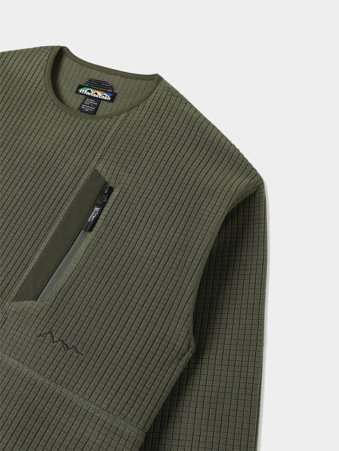 Свитшот GRID FLEECE (размер L, цвет Зеленый)