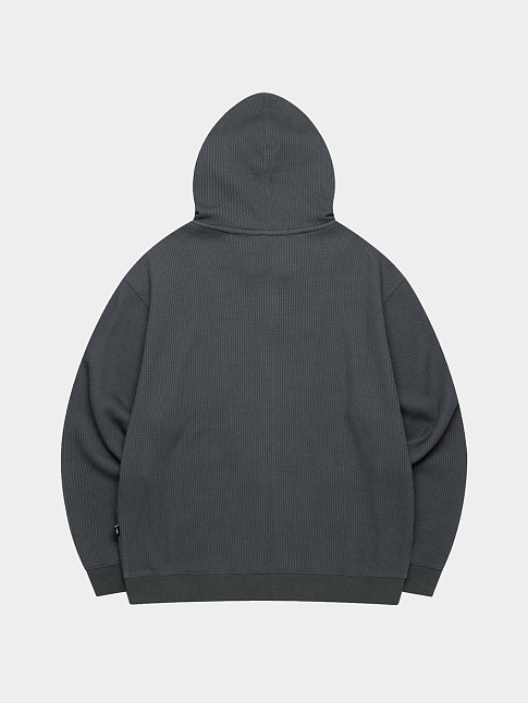 Худи OVAL GLOBE WAFFLE ZIP-UP (размер M, цвет Серый)