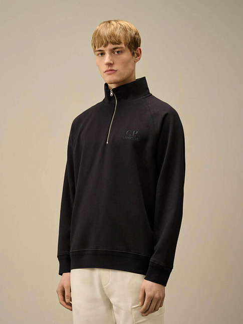 Свитшот DIAGONAL RAISED FLEECE HALF ZIP LOGO (размер XL, цвет 999)