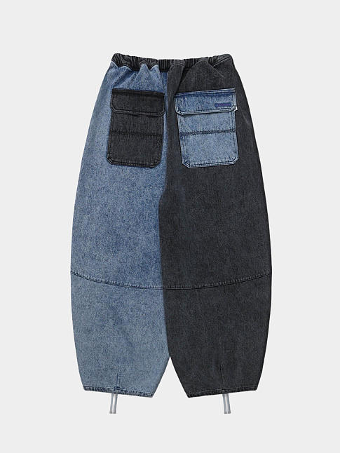 Джинсы MIX FATIGUE BALLOON (размер L, цвет Голубой-Cерый)