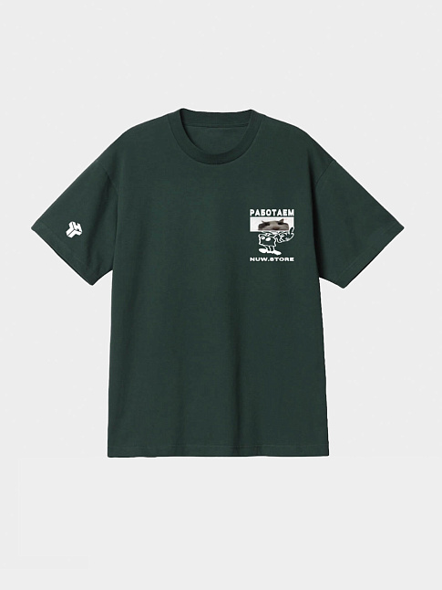 Футболка WIRES WORK (размер M, цвет Зеленый)