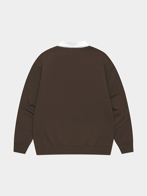 Свитшот OVAL COLLAR (размер S, цвет Коричневый)