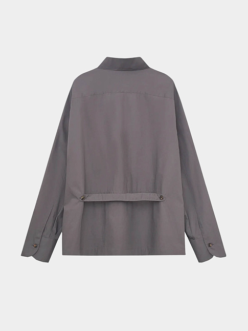 Рубашка RAGLAN OVERSHIRT (размер M, цвет Темно-серый)