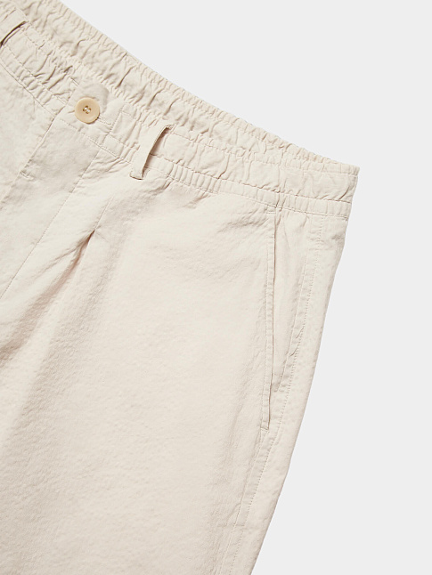 Брюки LOOSE SEERSUCKER (размер 44, цвет Бежевый)