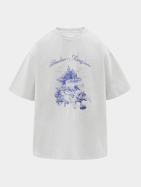 Футболка BLUEBERRY KINGDOM (размер L, цвет Серый)
