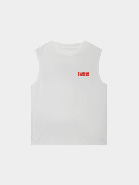 Майка MELTED BUBBLE LOGO MUSCLE (размер XXL, цвет Белый)