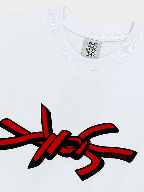 Лонгслив Y.E.S WIRE LOGO (размер XL, цвет Белый)
