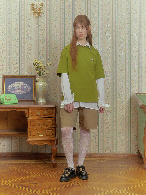 Футболка STONE SHAPES (размер S, цвет Зеленый)