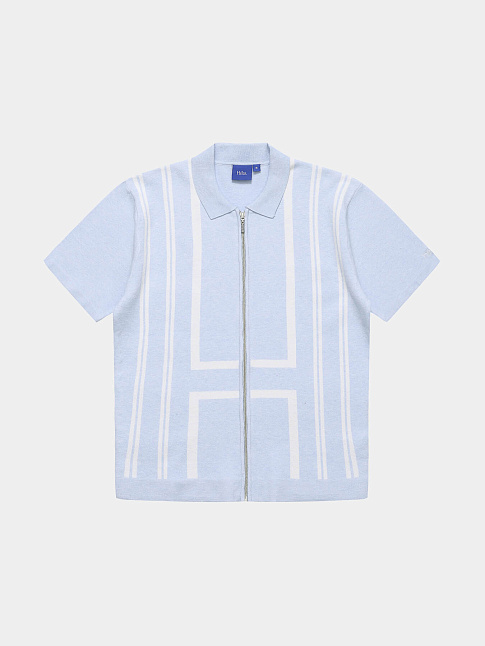 Свитер ALDO FULL ZIP POLO (размер L, цвет Голубой)