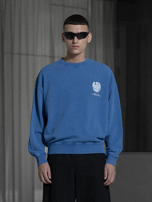 Свитшот MONOGRAM PRINTED (размер L, цвет Синий)