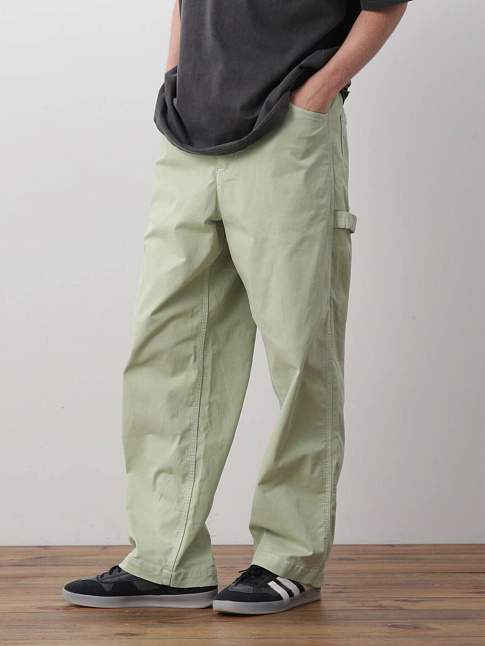 Брюки WASHED COLOR PAINTER (размер XL, цвет Зеленый)