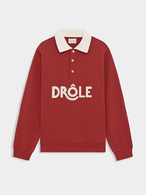 Свитшот POLO COL CROCHET (размер M, цвет Красный)