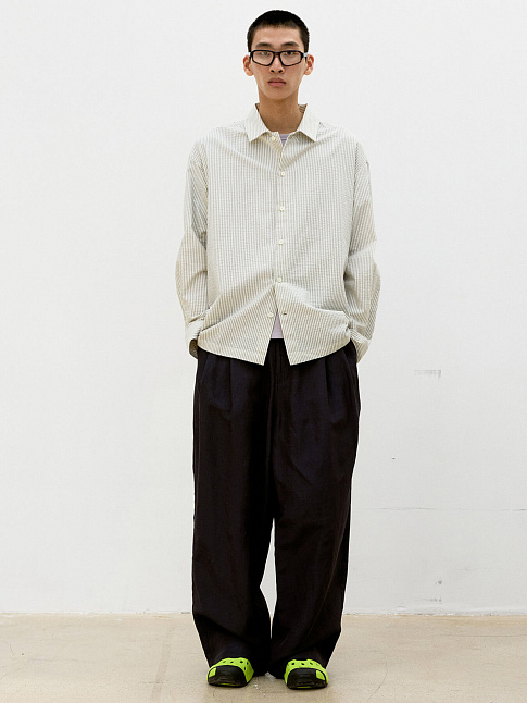Брюки CLASSY OVERSIZED TWOTUCK (размер M, цвет Темно-синий)