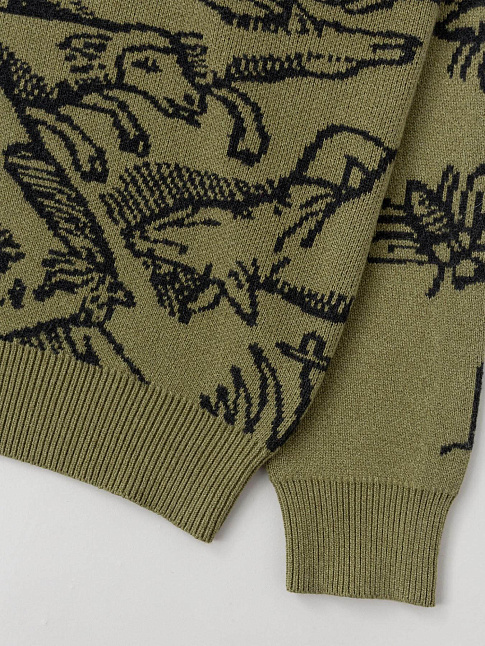 Свитер PLAGUE (размер XL, цвет Зеленый)